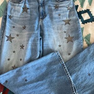 Pilcro and the Letterpress Anthropologie High Rise Jeans, size 32, austyn stars